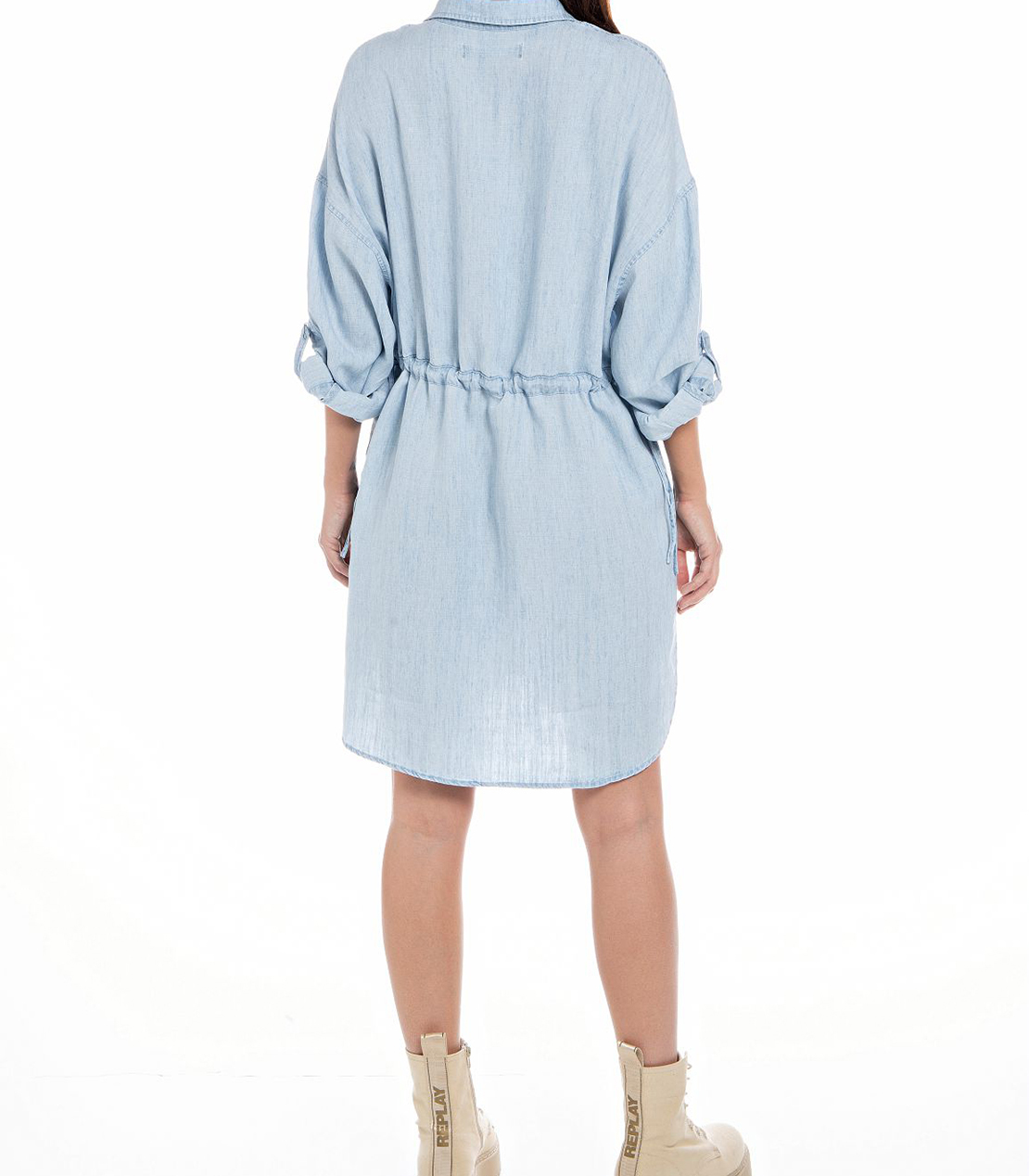 オーバーサイズデニムシャツドレス 詳細画像 ライトブルー 2